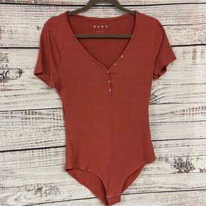 AERO Ribbed Bodysuit Large